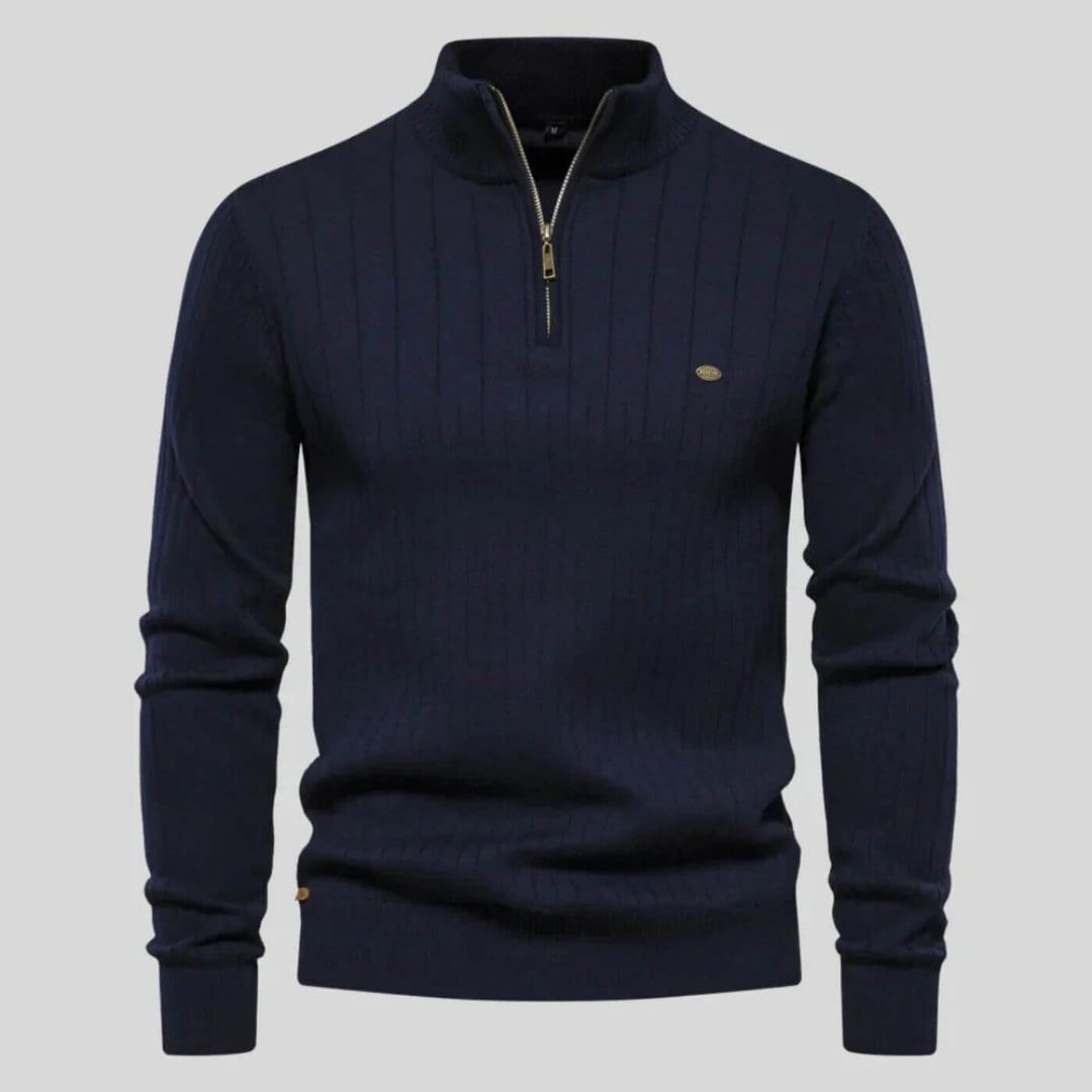 Andrea | Maglione Uomo Comfort con Mezza Zip Elegante