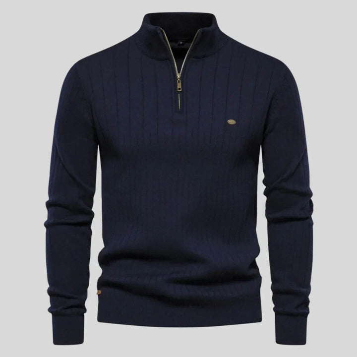 Andrea | Maglione Uomo Comfort con Mezza Zip Elegante