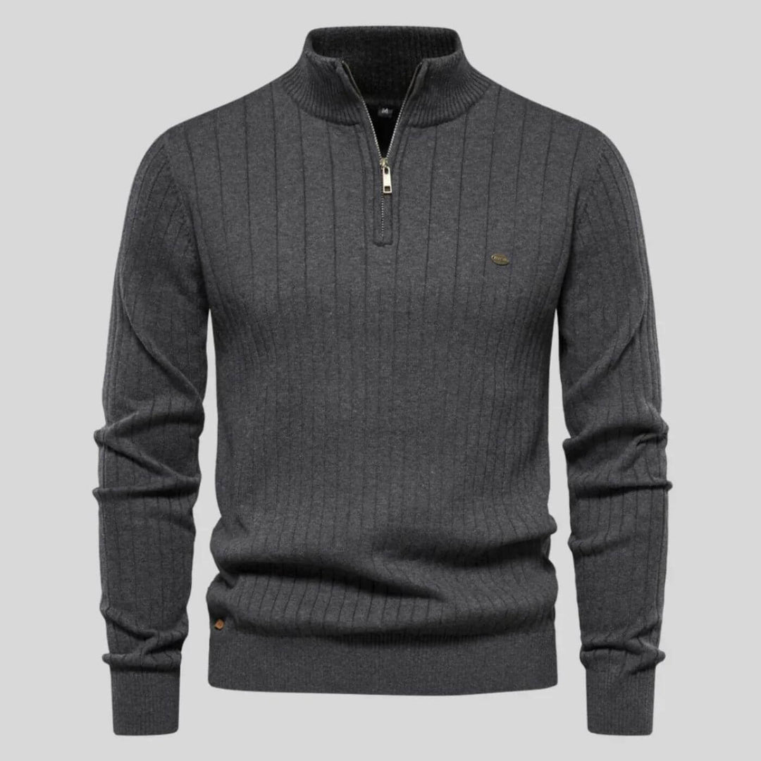 Andrea | Maglione Uomo Comfort con Mezza Zip Elegante