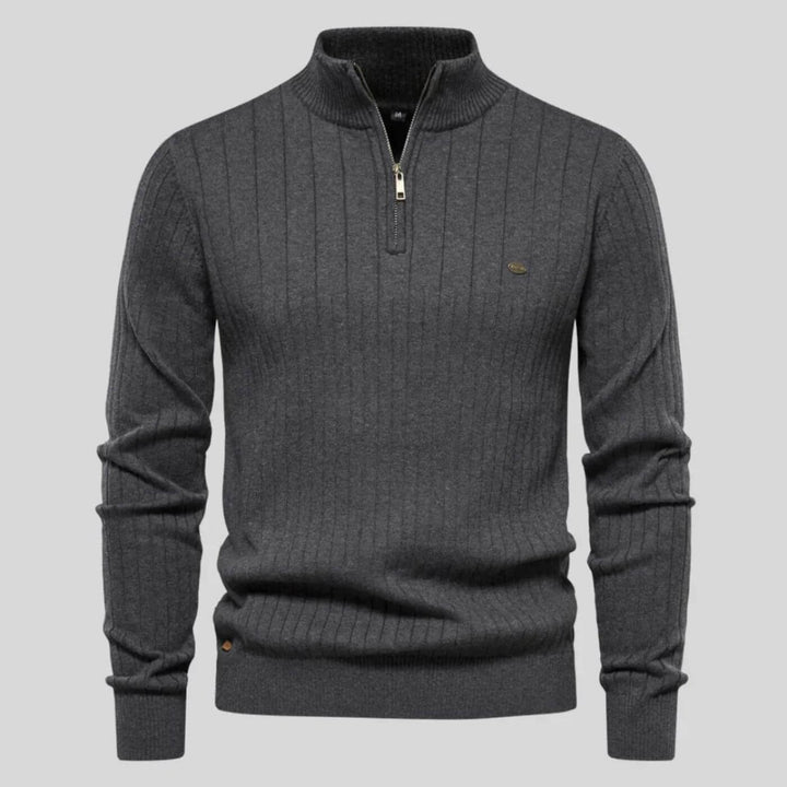 Andrea | Maglione Uomo Comfort con Mezza Zip Elegante