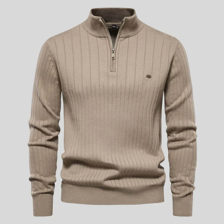 Andrea | Maglione Uomo Comfort con Mezza Zip Elegante