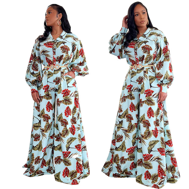 Palma | Jumpsuit Tropicale a Gamba Larga