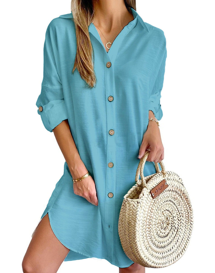 Lucrezia | Camicia Abito a Maniche Lunghe
