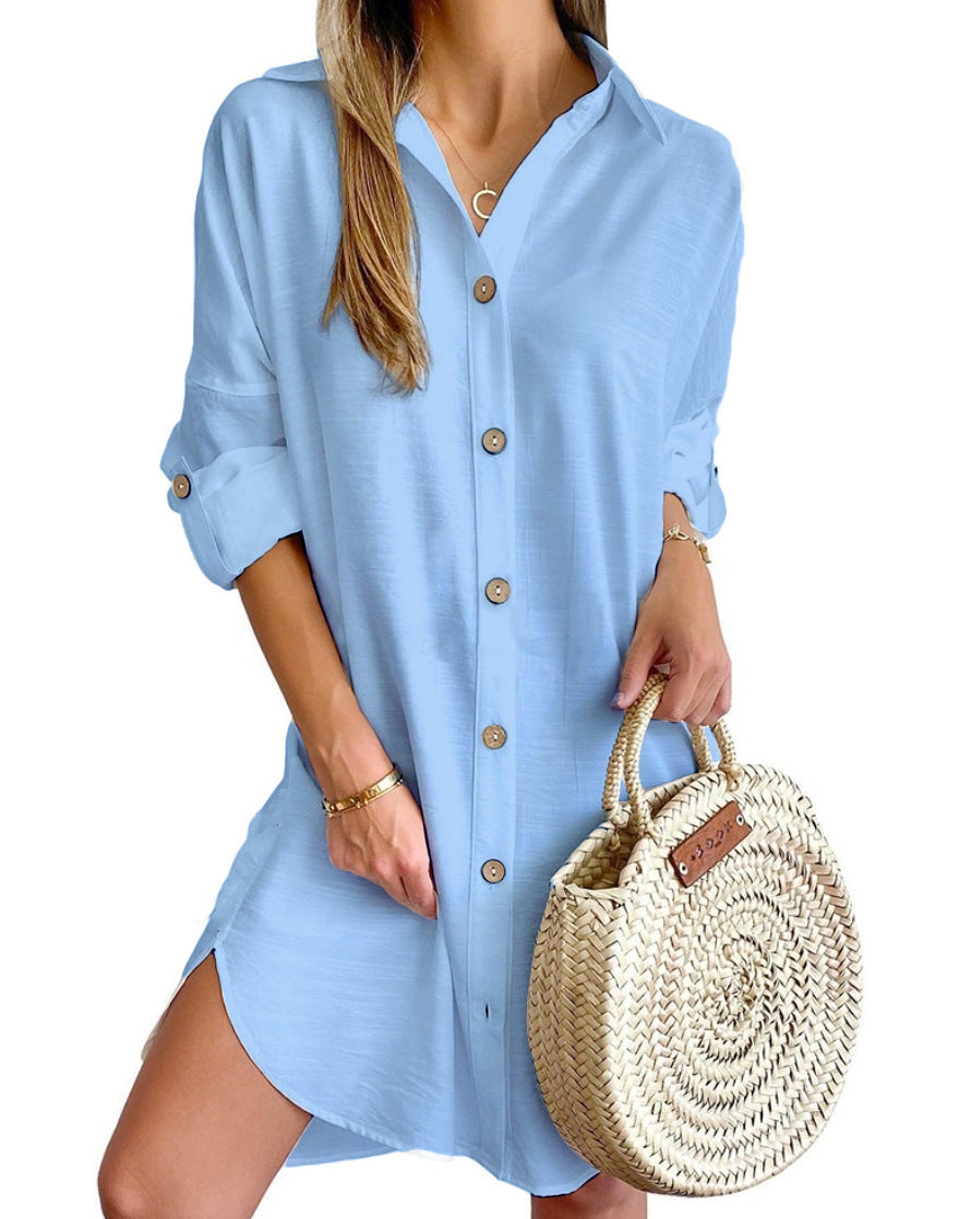Lucrezia | Camicia Abito a Maniche Lunghe