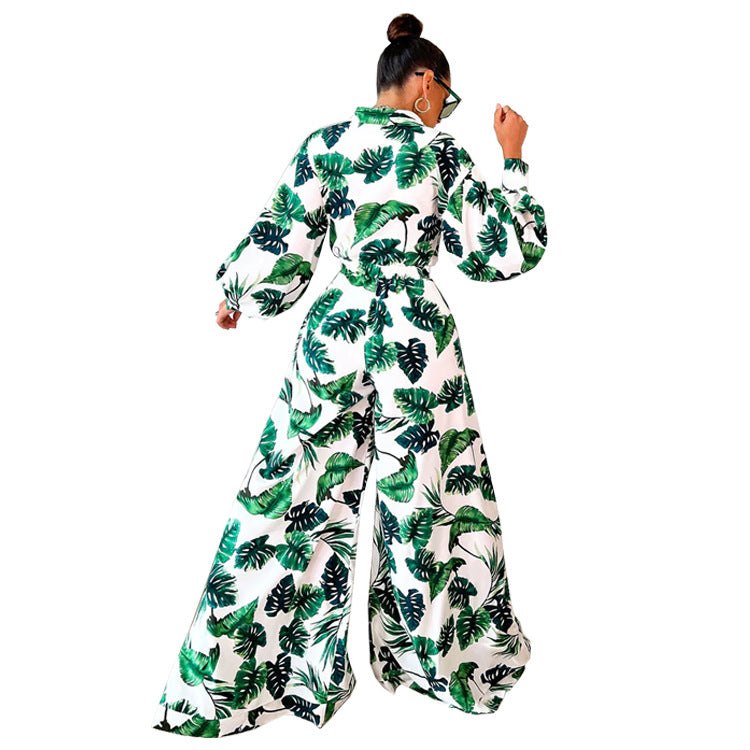 Palma | Jumpsuit Tropicale a Gamba Larga