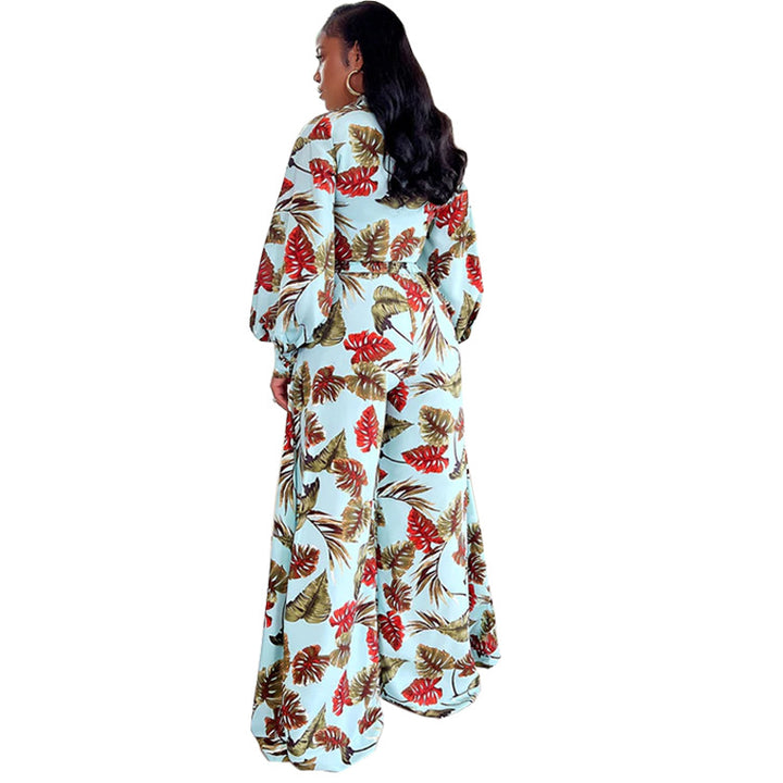 Palma | Jumpsuit Tropicale a Gamba Larga