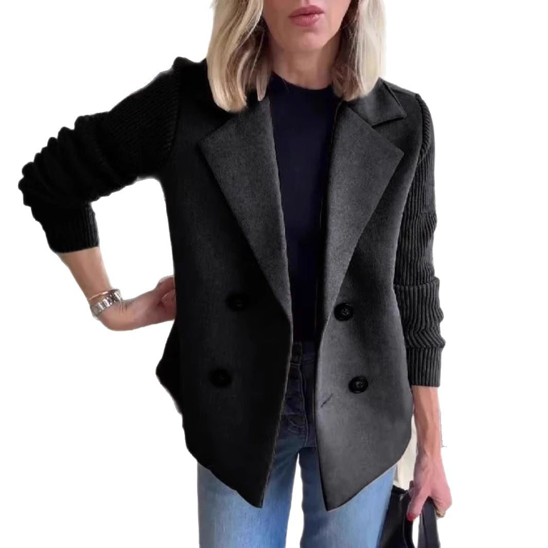 Camilla | Cappotto Patchwork con Bottoni e Maniche Casual