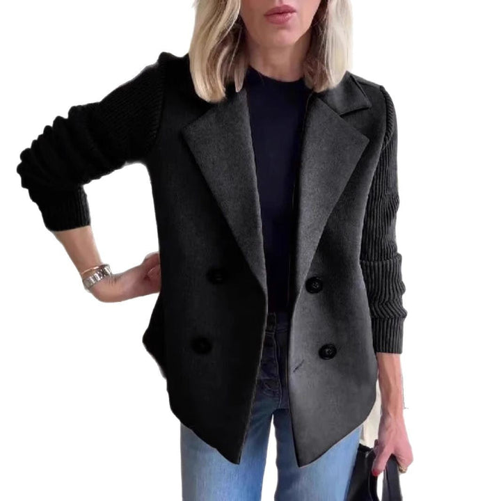 Camilla | Cappotto Patchwork con Bottoni e Maniche Casual