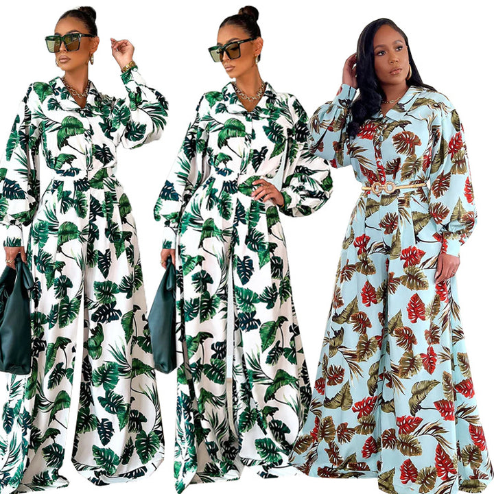 Palma | Jumpsuit Tropicale a Gamba Larga