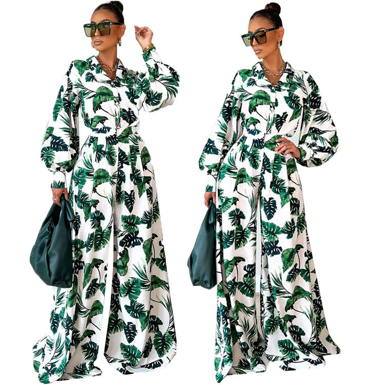 Palma | Jumpsuit Tropicale a Gamba Larga
