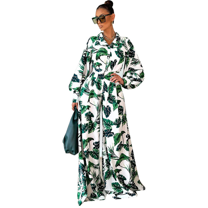 Palma | Jumpsuit Tropicale a Gamba Larga