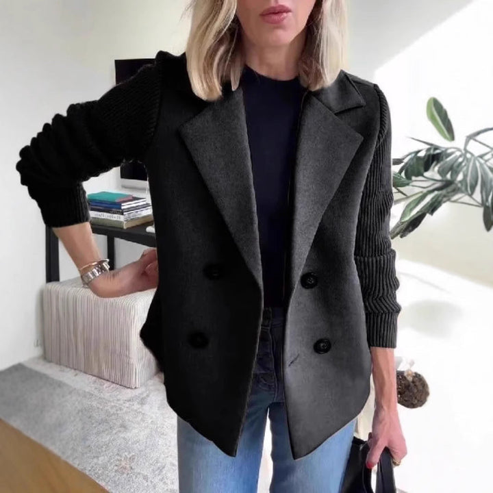 Camilla | Cappotto Patchwork con Bottoni e Maniche Casual