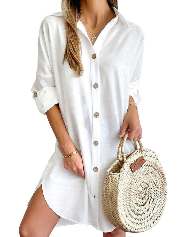 Lucrezia | Camicia Abito a Maniche Lunghe