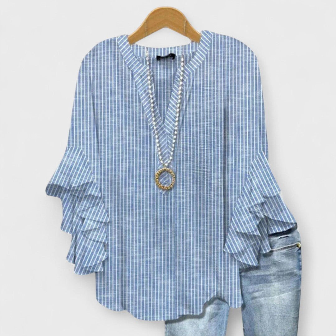 Fioralia | Blusa Elegante con Stampa Floreale