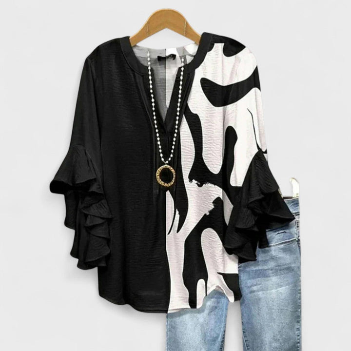 Fioralia | Blusa Elegante con Stampa Floreale