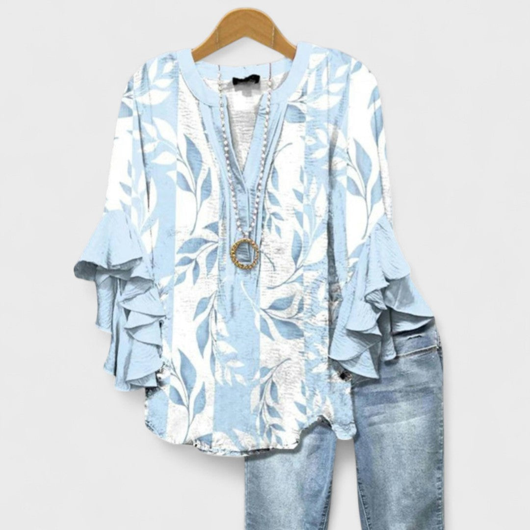 Fioralia | Blusa Elegante con Stampa Floreale