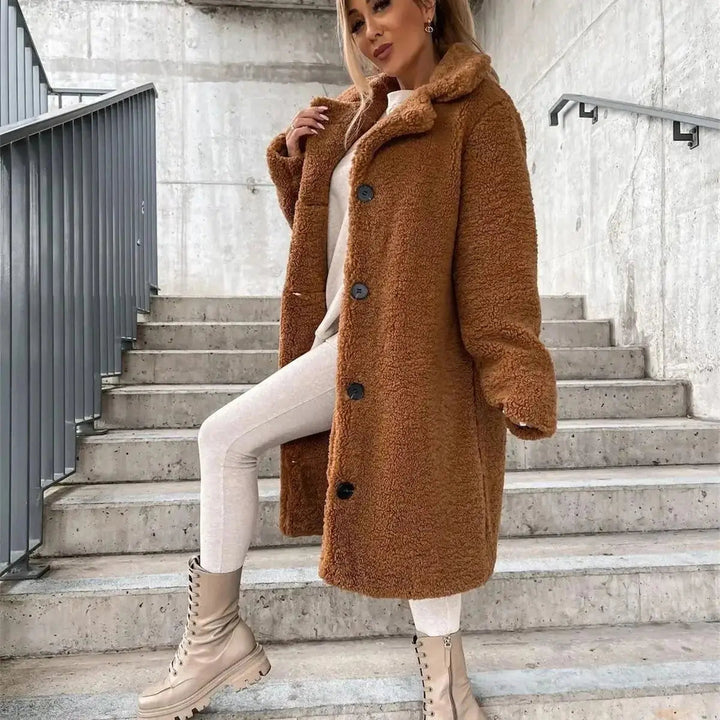 Gwenna | Cappotto Teddy con Bottoni