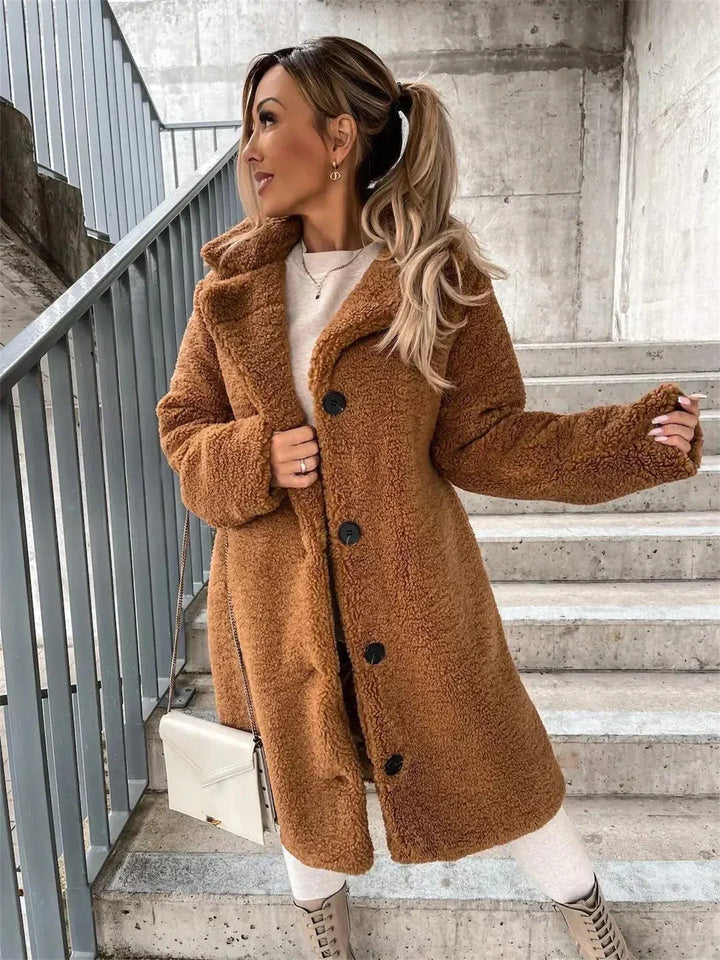 Gwenna | Cappotto Teddy con Bottoni