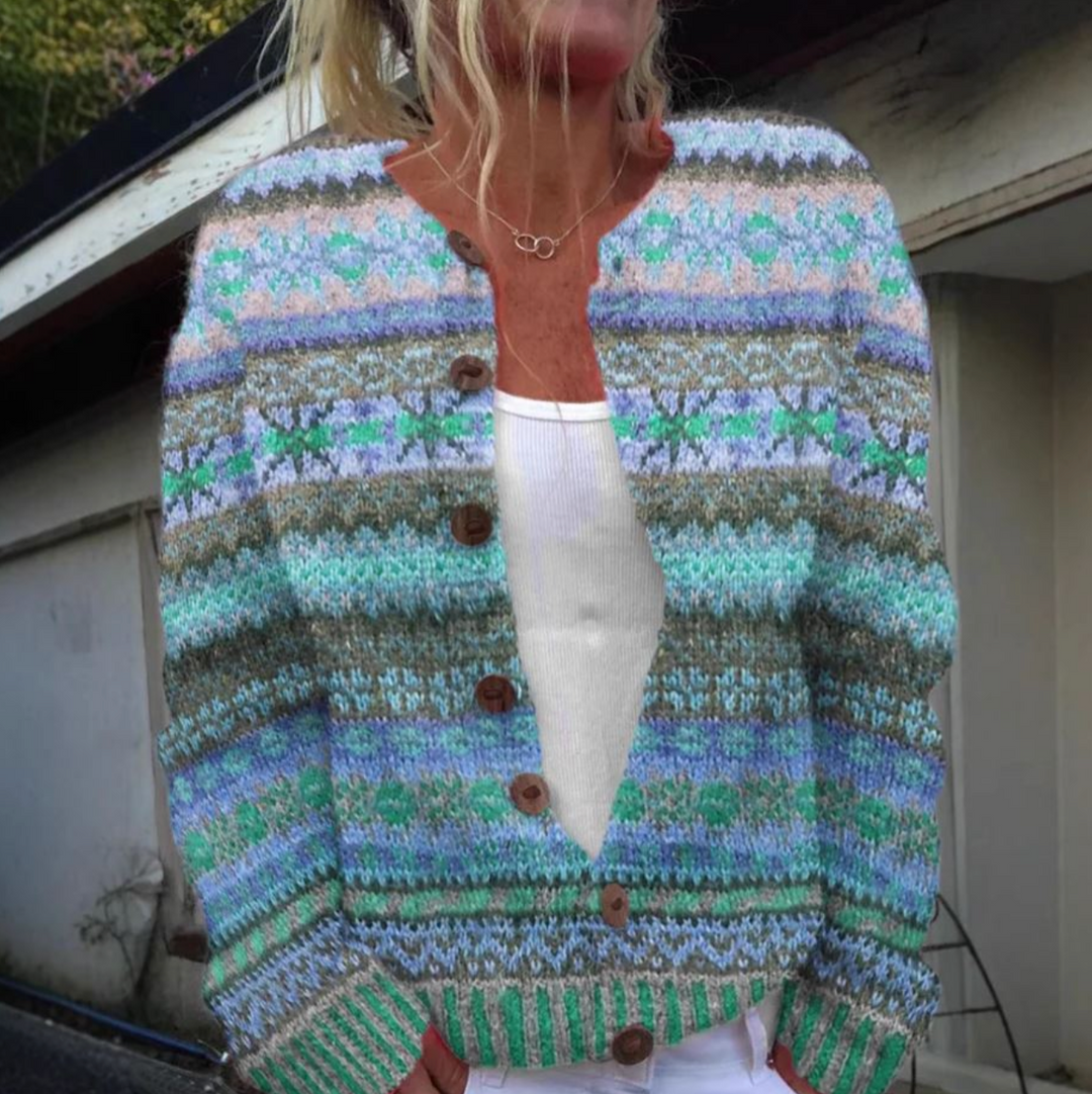 Fioralda | Cardigan Elegante con Fantasia