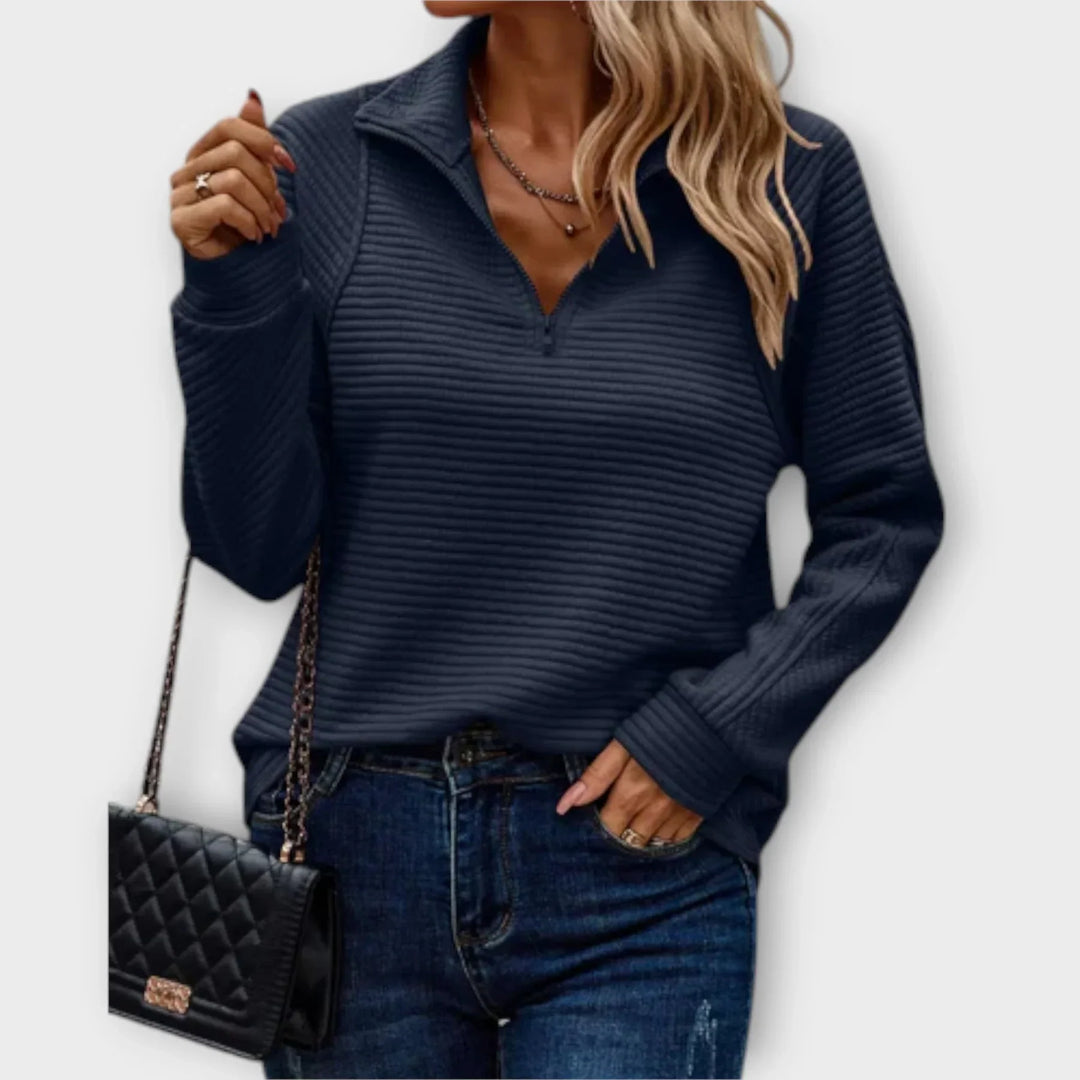 Serenya | Maglione Eleganza con Mezza Zip