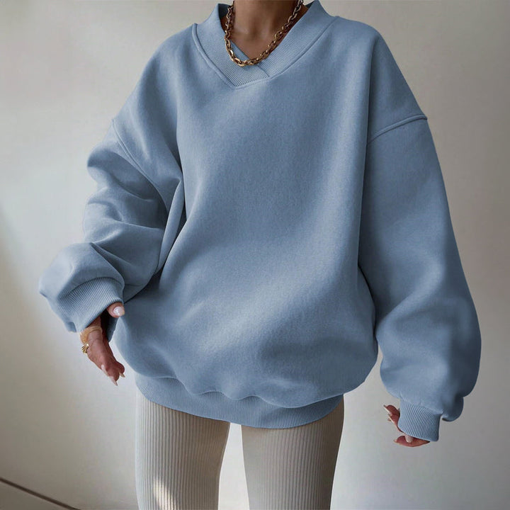 Evelora | Maglione Oversize con Scollo a V