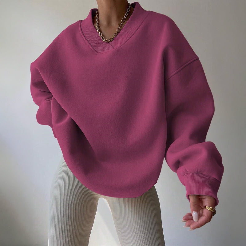 Evelora | Maglione Oversize con Scollo a V