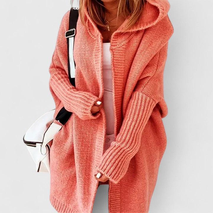 Armelia | Cardigan con Cappuccio Comfort