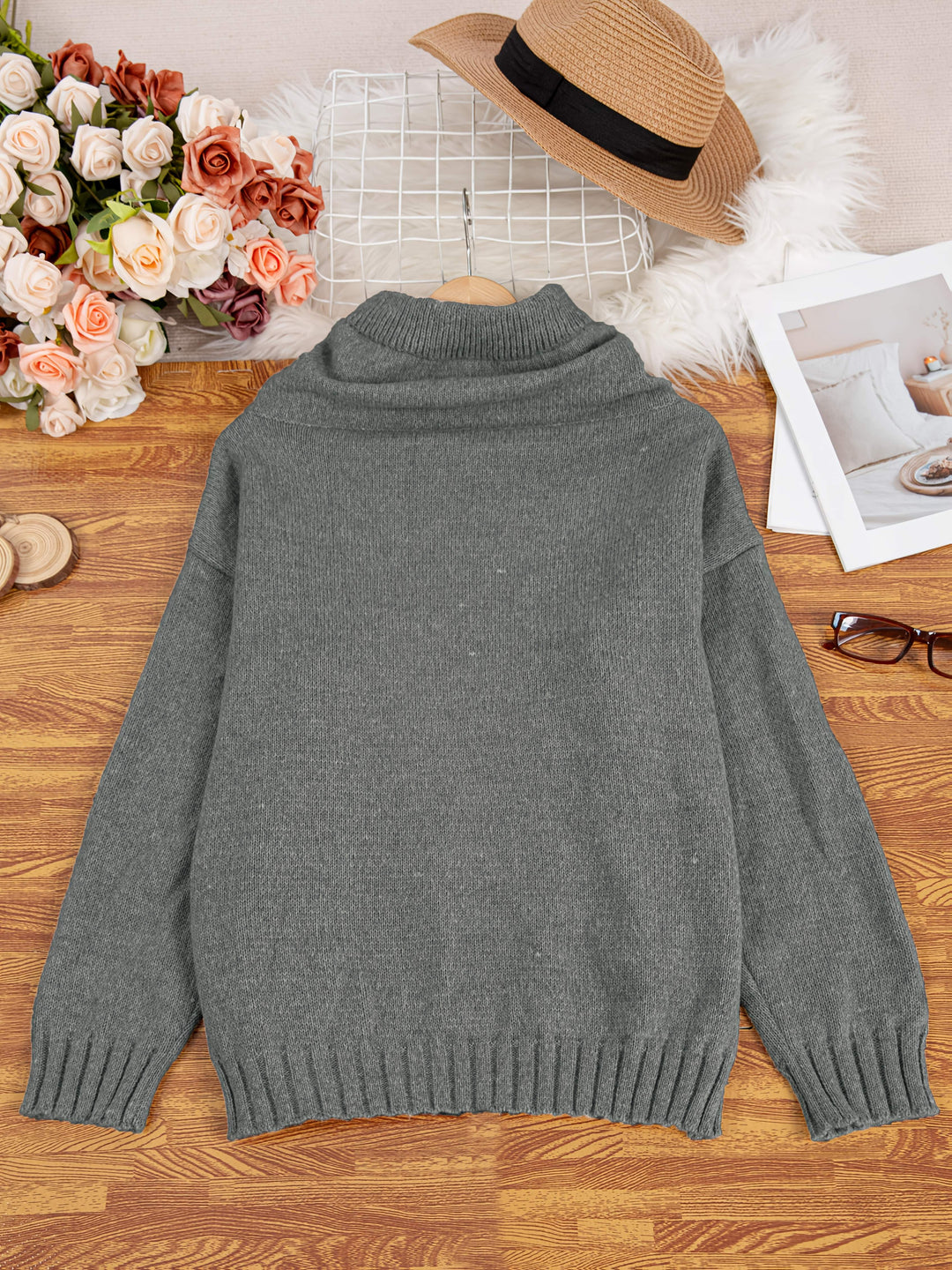 Zelina | Maglione Casual con Cappuccio e Tasca