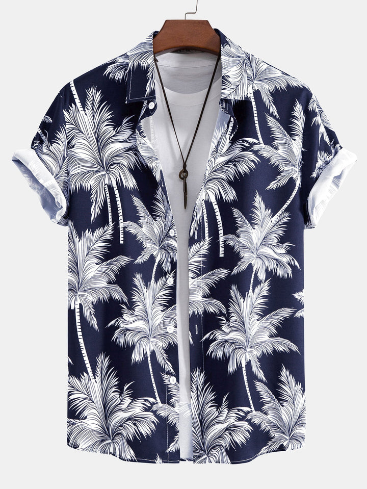 Completo Estivo con Camicia a Palma e Pantaloncini Sportivi