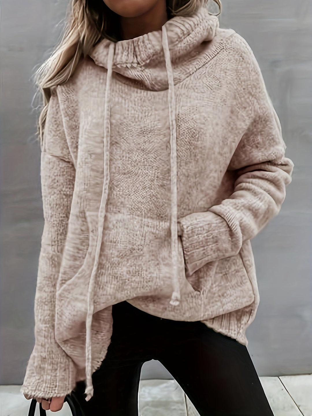 Zelina | Maglione Casual con Cappuccio e Tasca