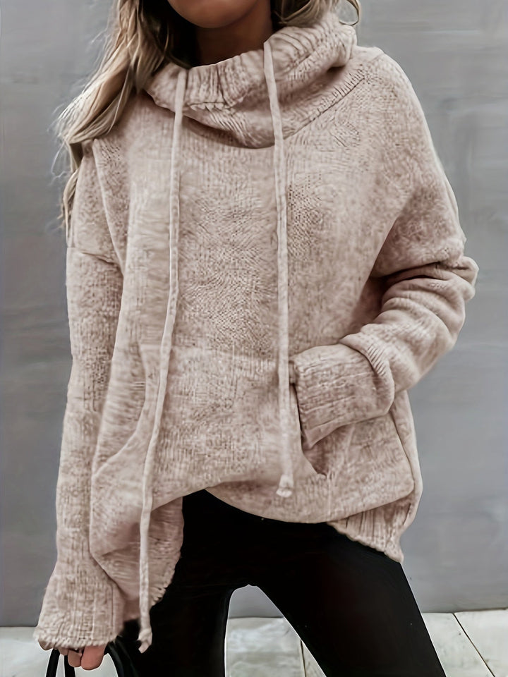Zelina | Maglione Casual con Cappuccio e Tasca