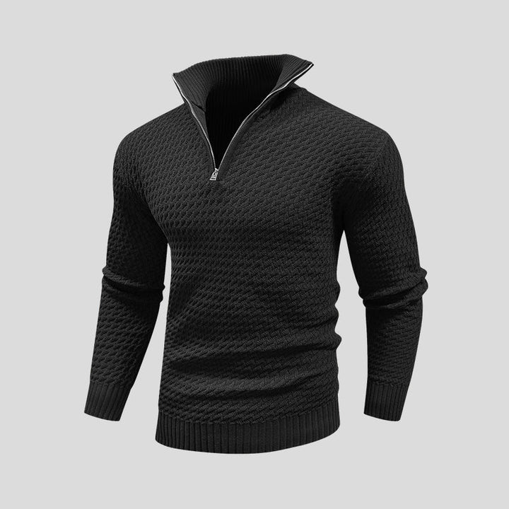 Matevo | Maglione zippato testurizzato