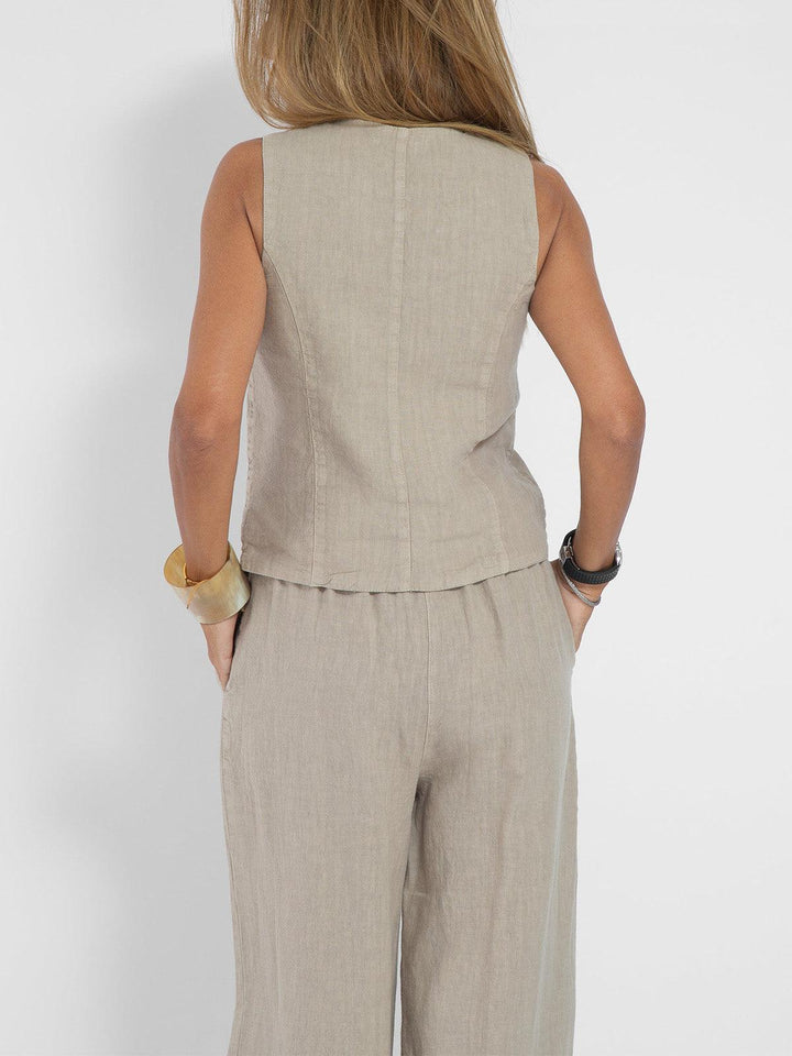 Riviera – Completo Casual Gilet e Pantaloni Palazzo