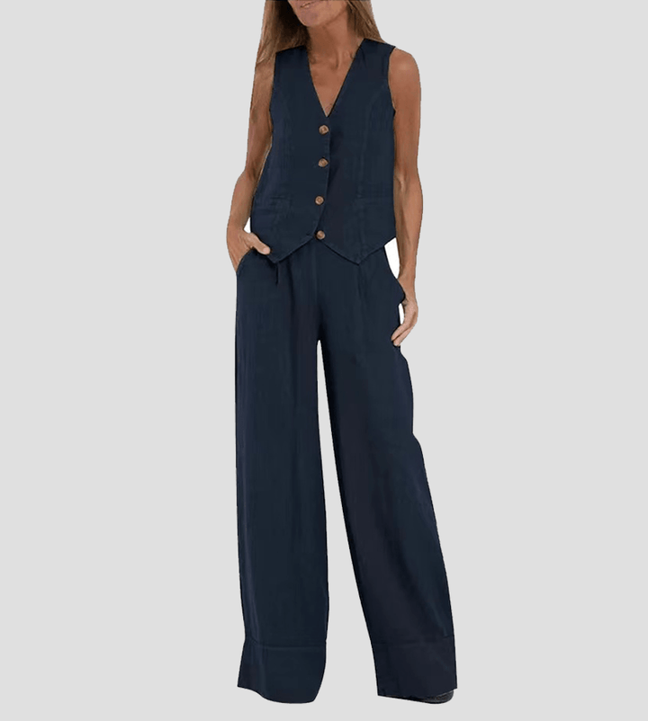 Riviera – Completo Casual Gilet e Pantaloni Palazzo
