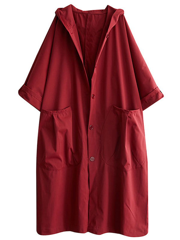 Trench con Cappuccio – Vestibilità Ampia