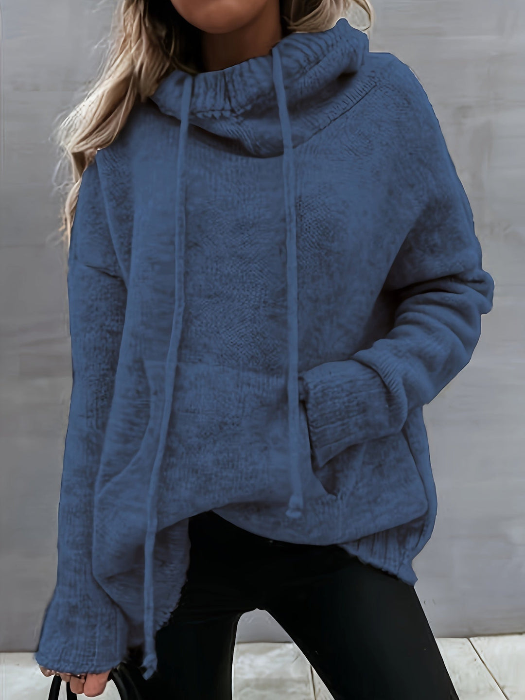 Zelina | Maglione Casual con Cappuccio e Tasca
