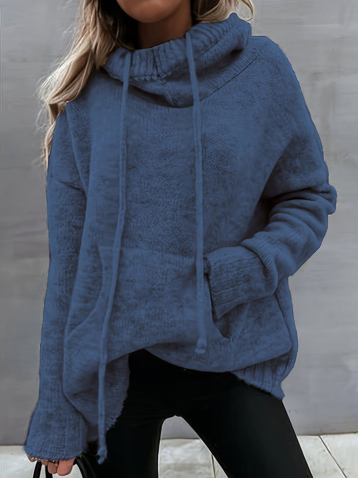 Zelina | Maglione Casual con Cappuccio e Tasca