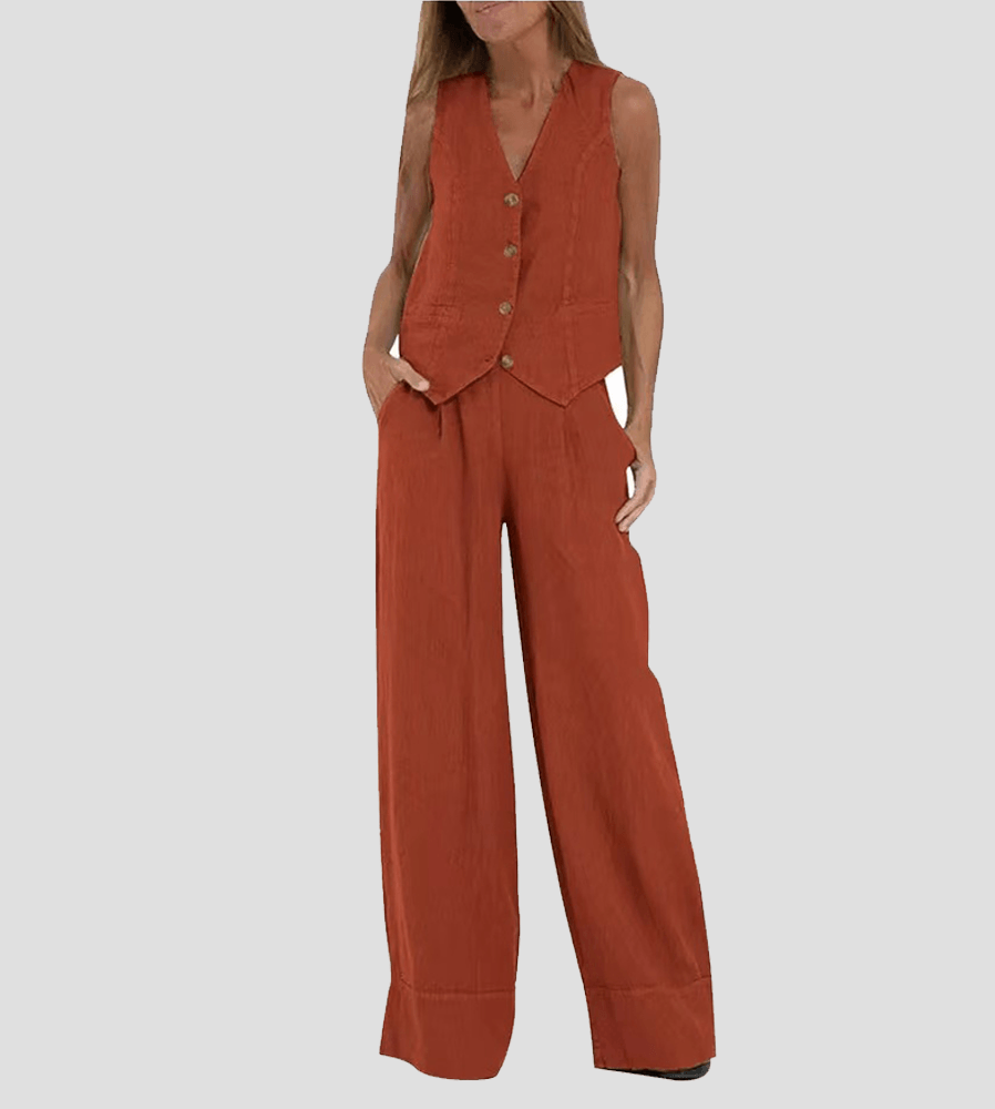 Riviera – Completo Casual Gilet e Pantaloni Palazzo