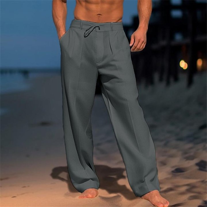 Pantaloni da Spiaggia da Uomo a Tinta Unita – Perfetti per le Vacanze