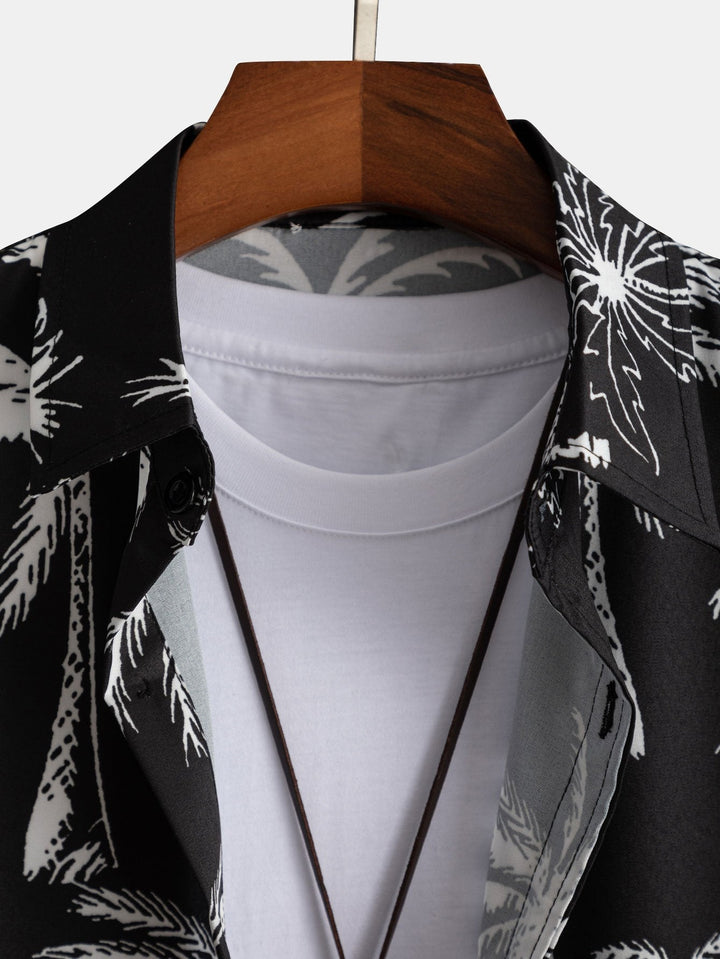 Completo Estivo Arancione con Camicia a Palma e Pantaloncini