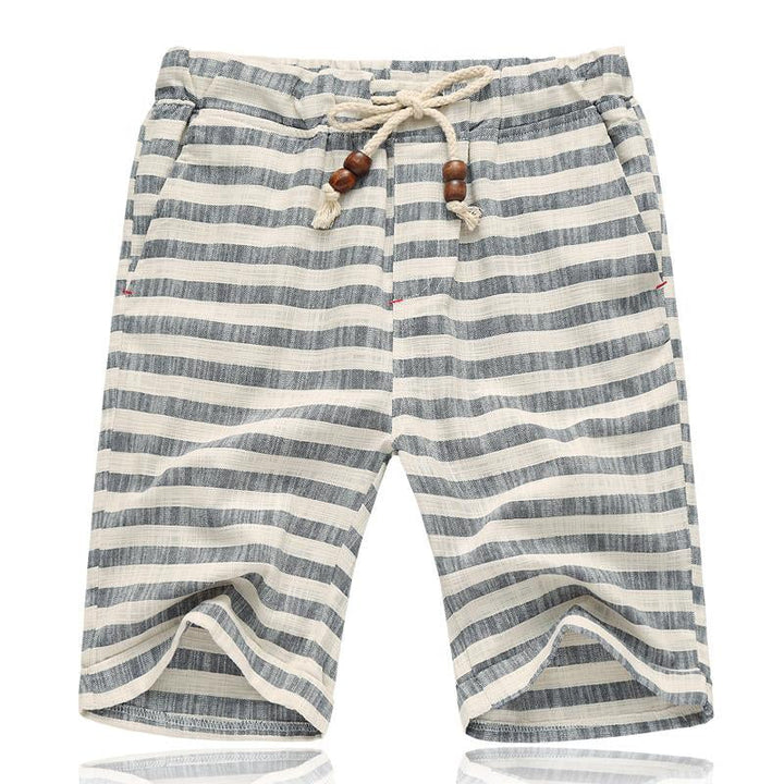 Pantaloncini da Uomo a Righe con Vita Elasticizzata – Taglio Dritto Stile Casual Estivo