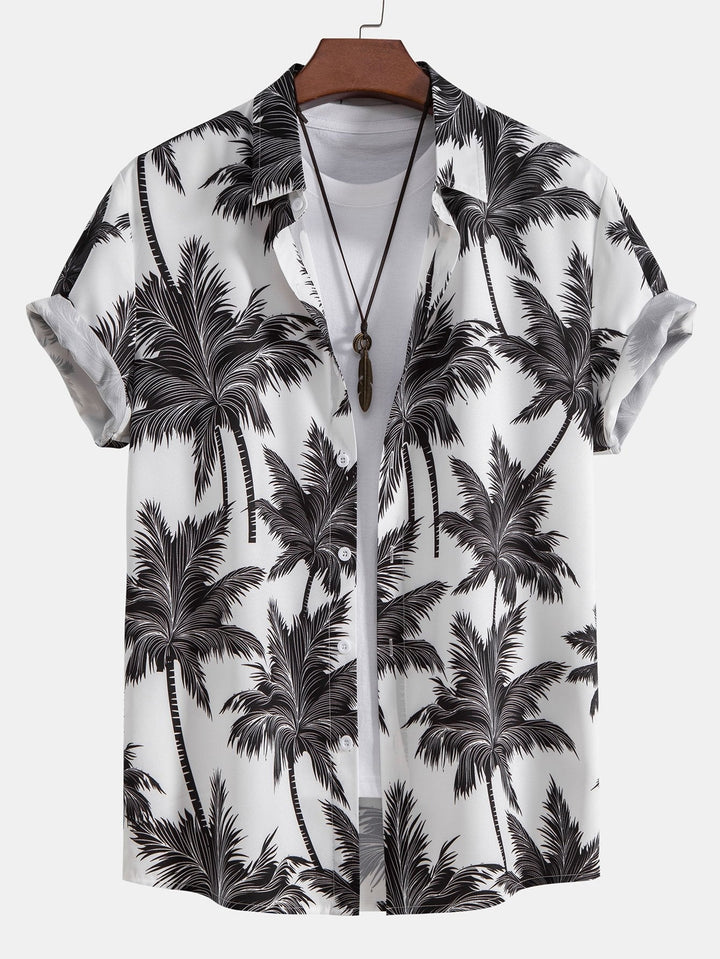 Completo Estivo con Camicia a Palma e Pantaloncini Sportivi