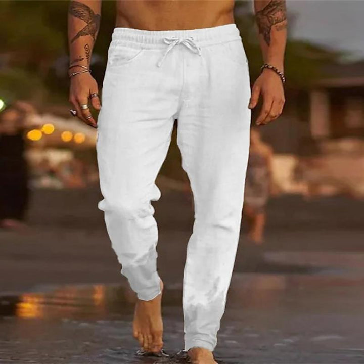 Pantaloni da Uomo Estivi con Coulisse – Stile Casual a Tinta Unita