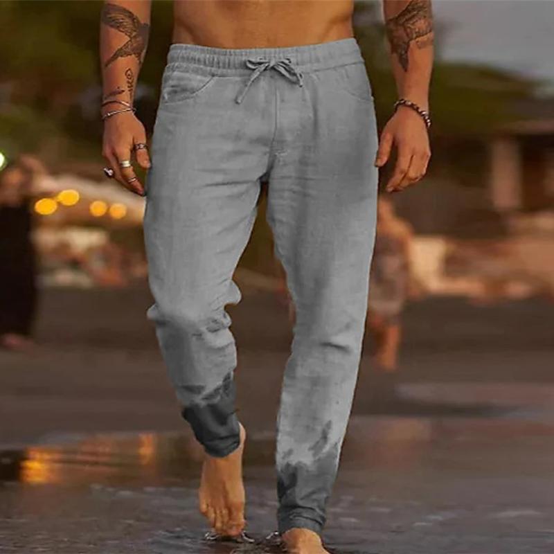 Pantaloni da Uomo Estivi con Coulisse – Stile Casual a Tinta Unita