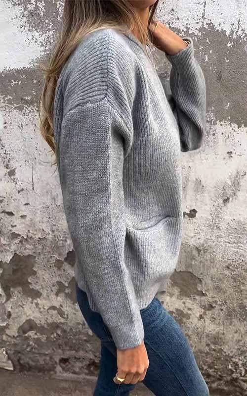VIANELLA | Cardigan in Maglia Morbido con Zip