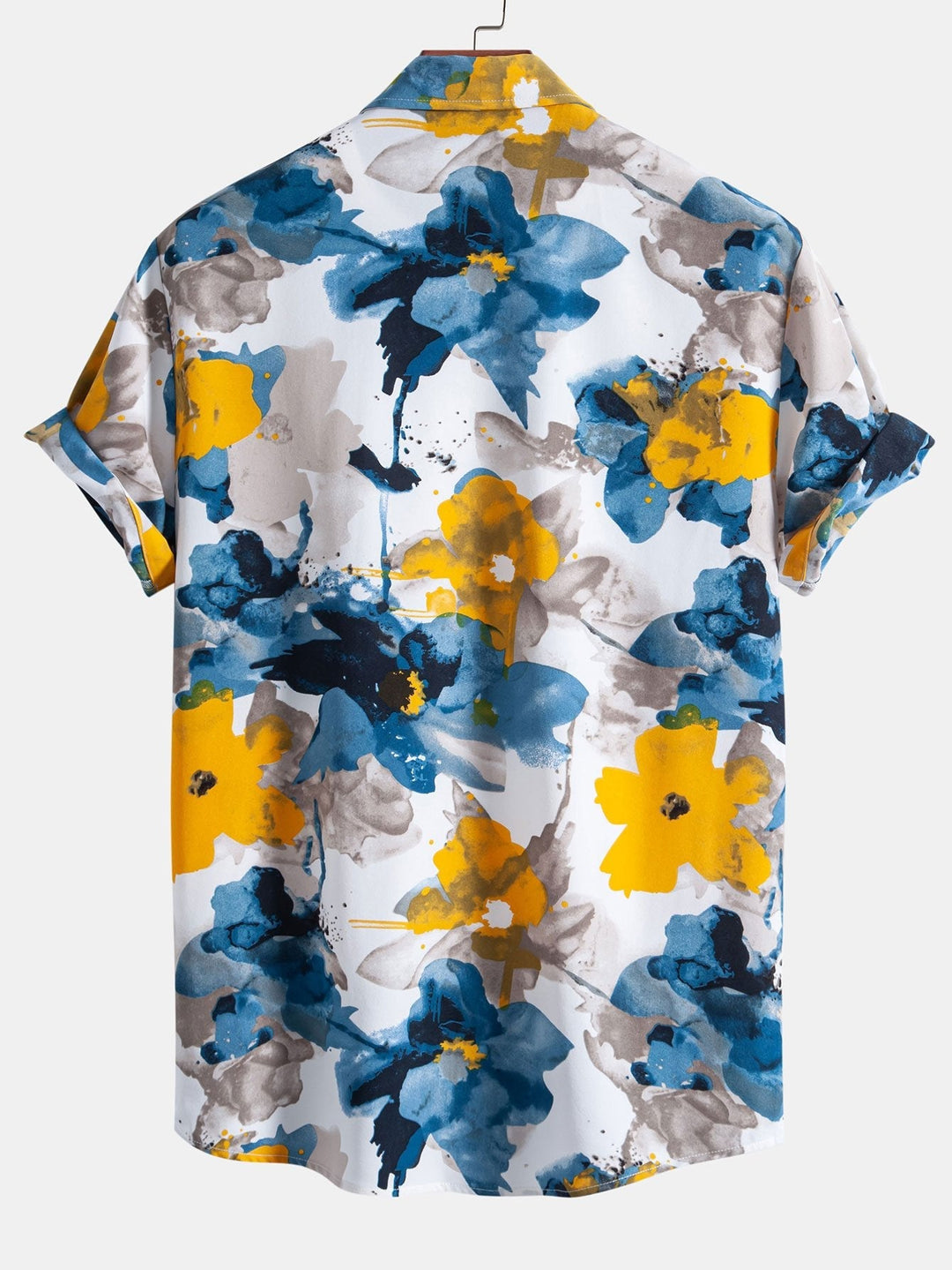 Completo Estivo Floreale Acquerello con Camicia e Pantaloncini