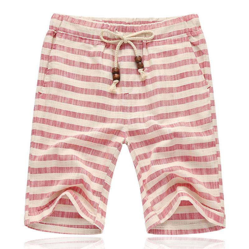 Pantaloncini da Uomo a Righe con Vita Elasticizzata – Taglio Dritto Stile Casual Estivo