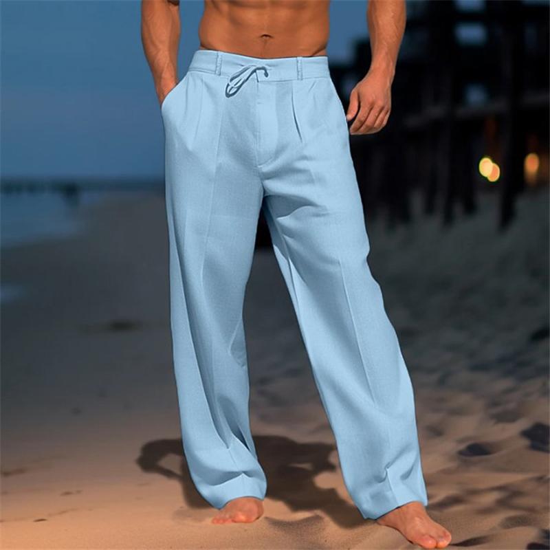 Pantaloni da Spiaggia da Uomo a Tinta Unita – Perfetti per le Vacanze