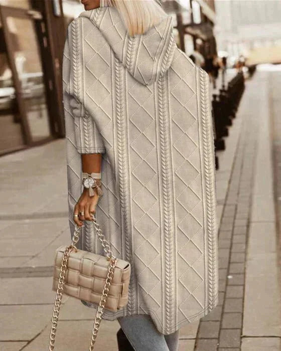 Jelone | Cardigan Lungo con Cappuccio