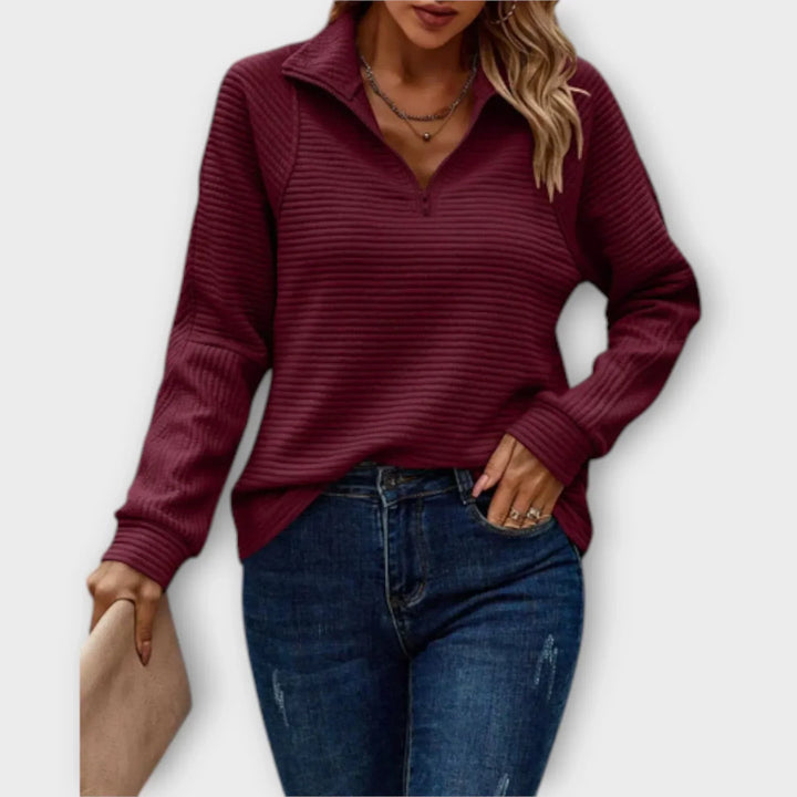 Serenya | Maglione Eleganza con Mezza Zip